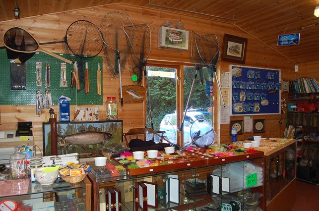 Inside the tackle shop: flies, reels and rods on display